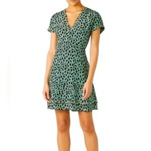 Derek Lam 10 Crosby Grommet Detail Print Dress
